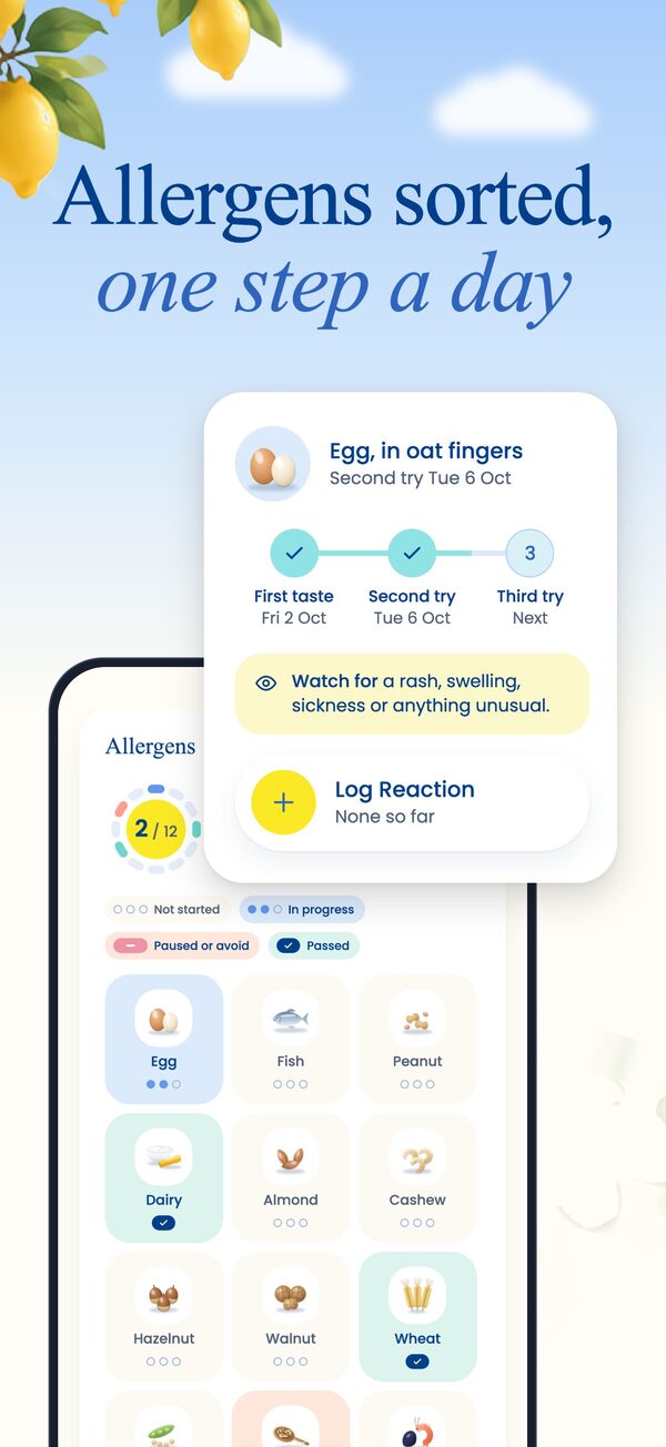 Allergens sorted, one step a day